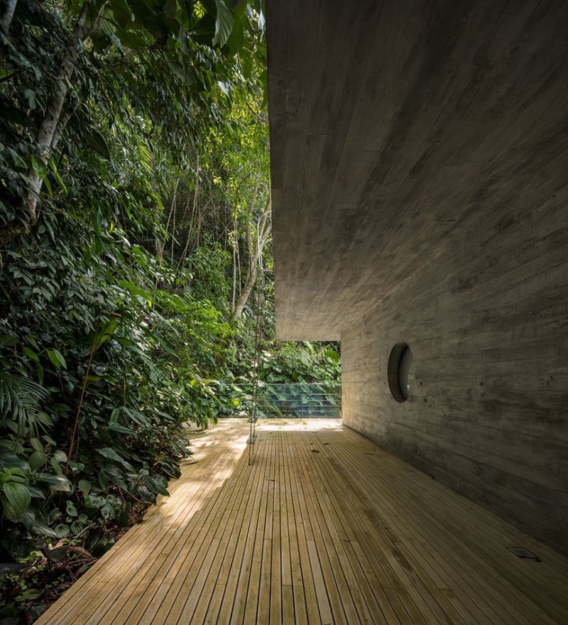 eco brutalism jungle house